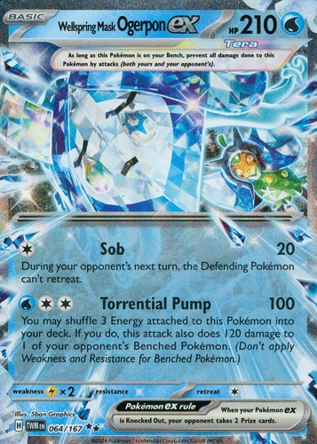 Wellspring Mask Ogerpon ex Common Start Deck 100 Battle Collection 224/742 NM