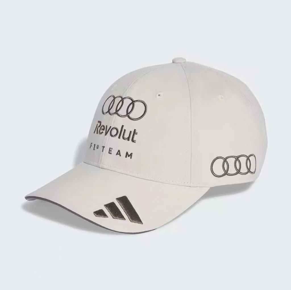 Audi Cappellino Snapback Unisex Nero 55/59 Cm - Berretto Baseball Con Visiera Piatta E Chiusura Regolabile, 100% Cotone