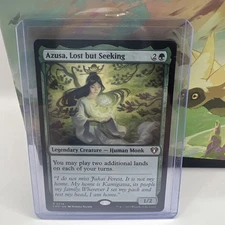 Azusa, Lost but Seeking NM Regular MTG Commander Masters Unplayed Magic