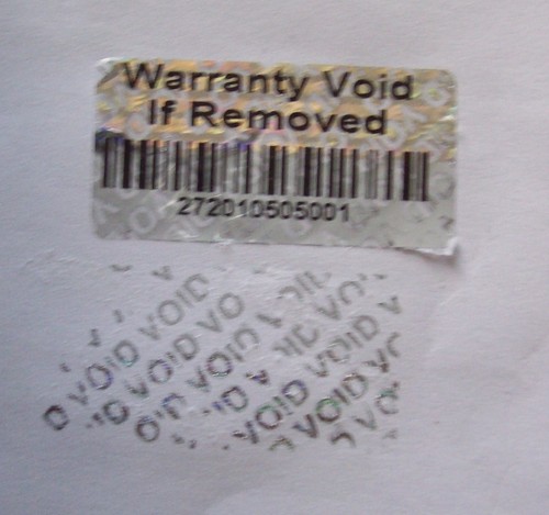 WVIR WARRANTY VOID BARCODE Product Protection Security Hologram Labels - Picture 5 of 6
