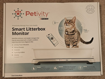 #ad Purina Petivity Smart Litter Box Monitor Cat Weight Scale Health Tracker App $49.99
