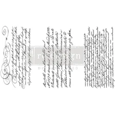 Prima Marketing Re-Design Decor Transfers 6"X12" 3/Sheets-Secret Letter