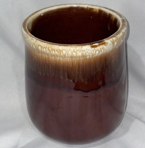 Vintage McCoy Pottery Brown Drip Canister/Cookie Jar/Crock # 135