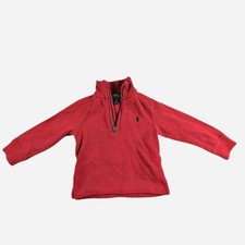 Polo Ralph Lauren Boys red quarter zip sweater size 2T preppy toddler