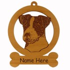 Jack Russell Head  Ornament 083416 Personalized With Your Dogs Name          