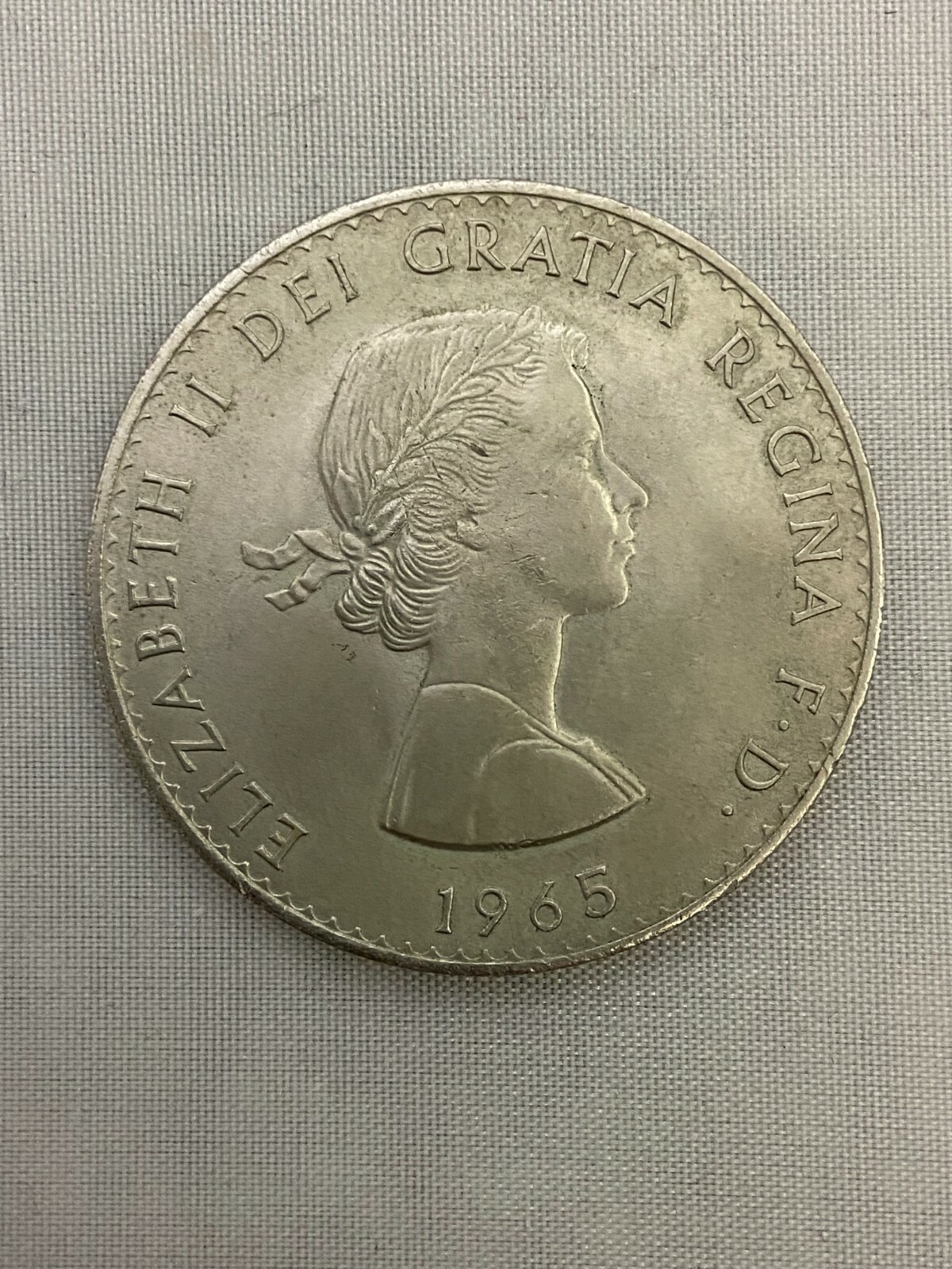 Münze Elizabeth Ii Dei Gratia Regina 1965 Wert 1965 Churchill Coin - Elizabeth II D Dei Gratia Regina F.D. | eBay