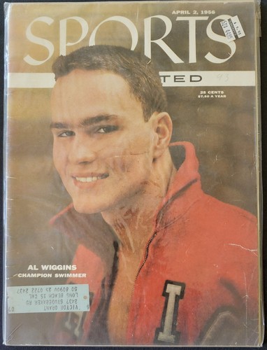 4/2/1956 USA Olympics Swimmer Al Wiggins Sports Illustrated Magazine