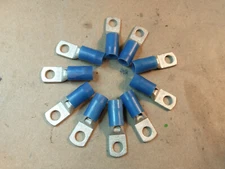 10, Burndy YAAN-6 one hole Compression Lug 1/4" 6 AWG YA-AN6