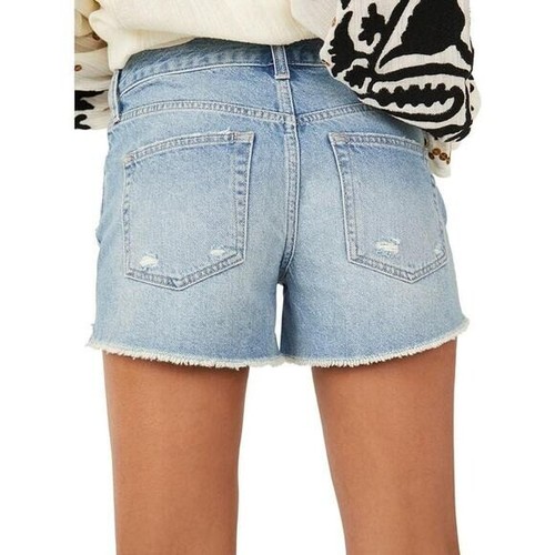 FREE PEOPLE WOMEN'S MAGGIE KISS ME DISTRESSED SHORTS, NWT $68 - Picture 3 of 7