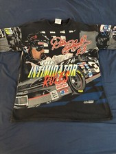 VTG 1996 Dale Earnhardt The Intimidator Rules AOP NASCAR T-Shirt USA Men s Sz M