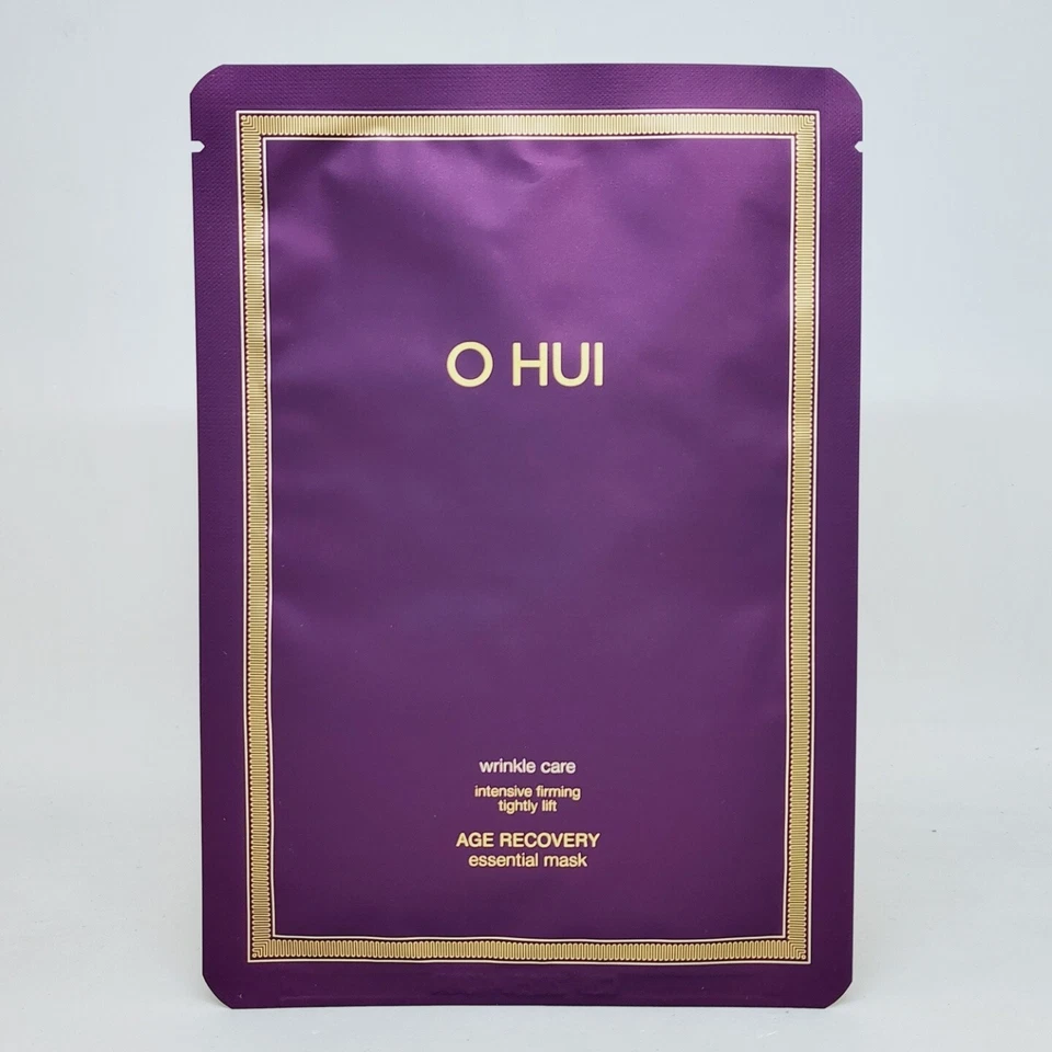 O HUI Age Recovery Essential Mask Pack 27g x 8pcs Anti Wrinkle Moisture K-Beauty - Image 3 of 4