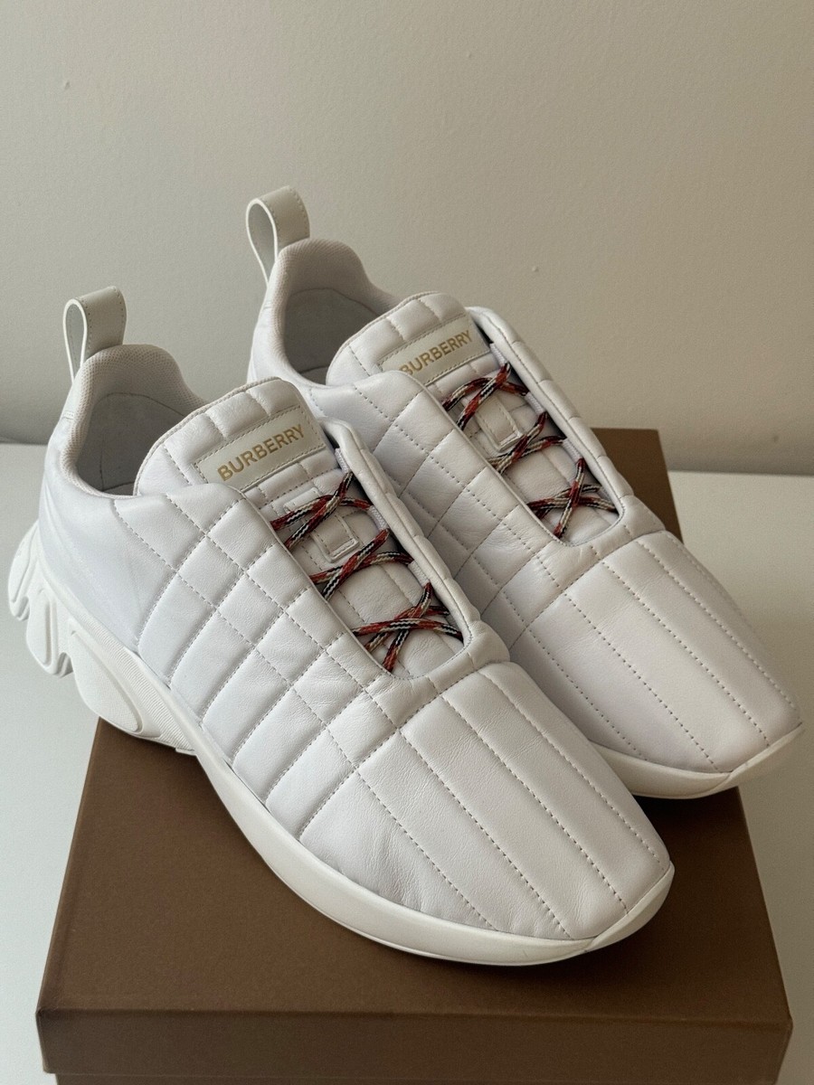 BURBERRY size 45 BURBERRY Check Runners in Tan Gray | Size 45 – More Than You  main image 2