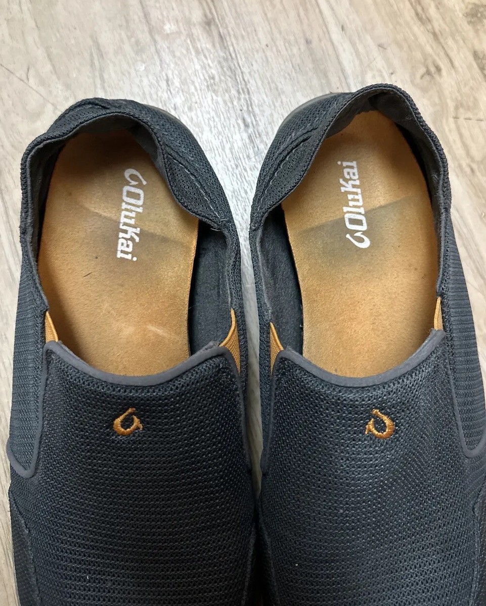 OluKai Mens Nohea Mesh Gray Loafers Sz 10.5 | eBay display picture 1