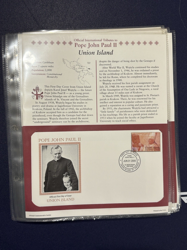 Pope John Paul II International Tributes First Day Issues Postal Stamps 12 - Picture 16 of 17