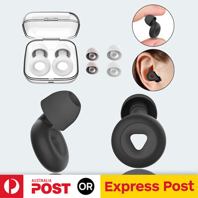 Soft Silicone Ear Plugs Noise Reduction Flexible Reusable Study