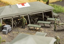 Faller HO Military 144071 12 Feldbetten  NEU OVP