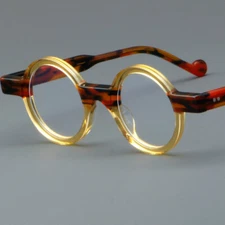 Luxury Brand New Eyeglass Frames Retro Acetate Round Glasses  Women Men Unisex