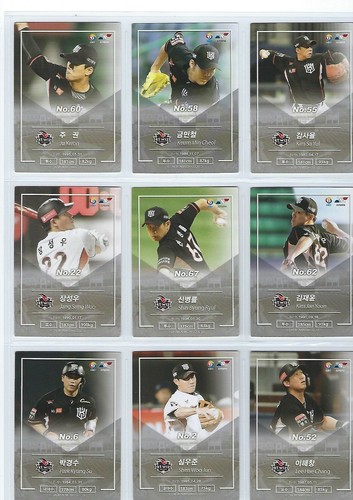 2018 SCC KBO Premium Collection Korea Baseball KT Wiz Team Set / Kang Baek Ho RC - Picture 4 of 6