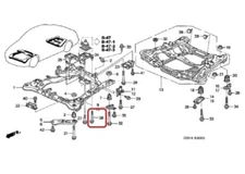 Genuine Honda 90189-SDA-A00 BOLT - FLANGE (10X70) - Sub Frame 2003-2007 Accord