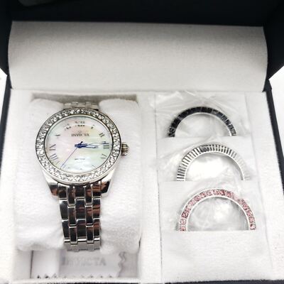 Invicta Women\'s Wildflower Quartz Hand Silver Watch 22876 ~ Never Used MSRP $285 Wildflower model 22876 | InvictaWatch.com main image 3