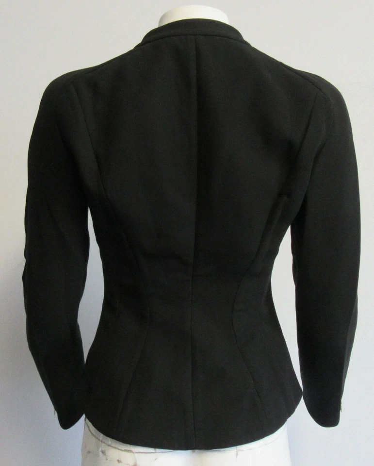 MARNI ivory/black color block zip front blazer SZ 40 - Image 4 of 4