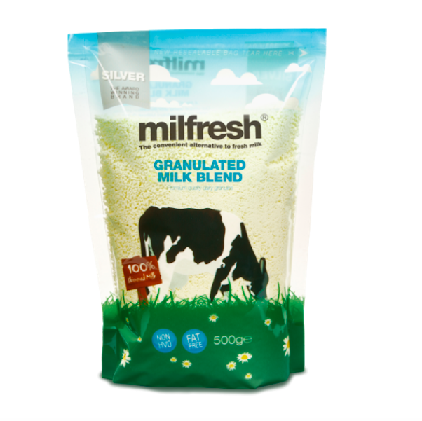 Milfresh Silver Granulated 100% Skimmed Milk | Case | 10 x 500G