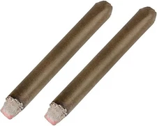 2 FAKE PUFF CIGARS - Magic Trick Jokes Realistic Smoke Gag Joke Party Favor Prop