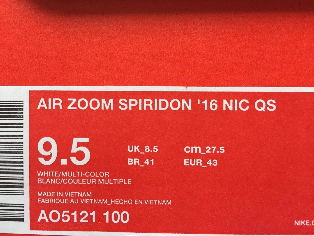 Nike Zoom Spiridon 16 NIC QS White Iridescent MultiColor One World
