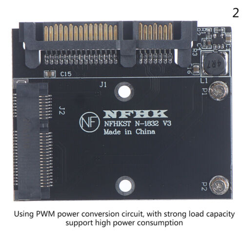 Half height MSATA Mini Pcie SSD To 2.5'' SATA3 6.0gps Adapter Converter Card - Photo 14/14