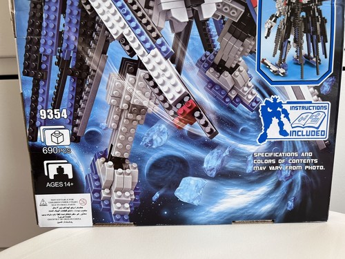 Rare Loz iRobts D-Series Building Blocks 9354 690 Pieces Gundam Transformers New - Picture 10 of 24