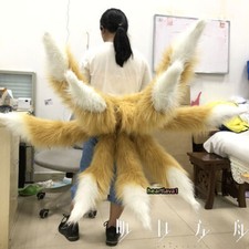 Customize Arknights Suzuran Nine-Tailed Fox Gradient Tail Cosplay Props Tails