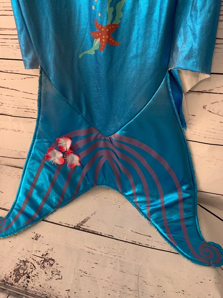 Fantasia Vestido Sereia Rubis Meninas Tamanho Pequeno DANIFICADO - LEIA A DESCRIÇÃO - Imagem 3 de 4
