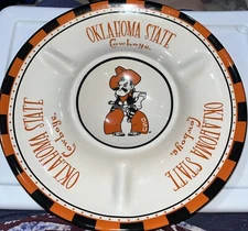 Oklahoma State Cowboys, Ceramic Chip & Dip Plate- Amazing, Retro Vibe- Classic