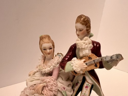 Irish Dresden MV Porcelain Ballroom Serenade Muller Volkstedt - Picture 7 of 14