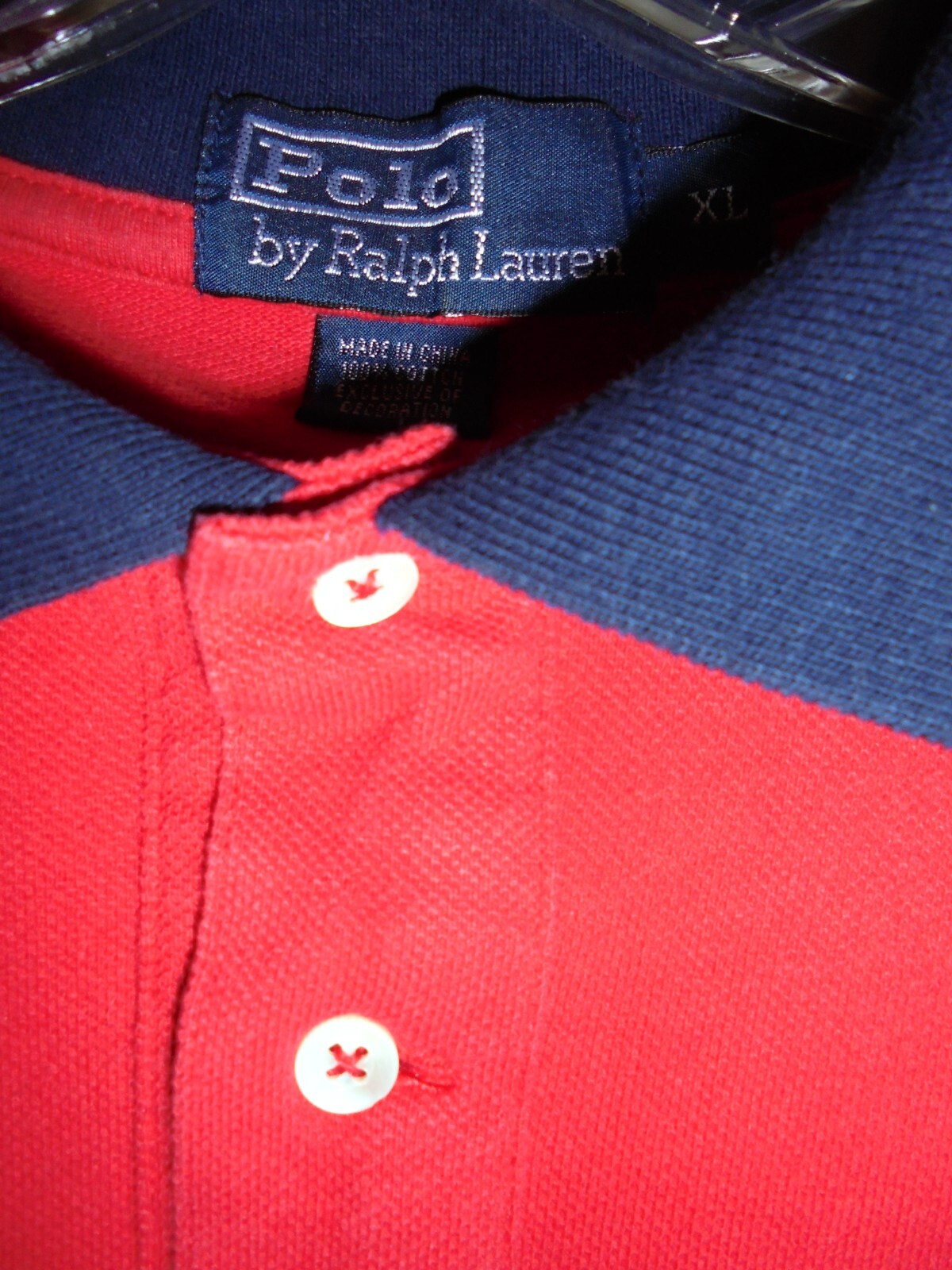 Polo Ralph Lauren Vintage Stripe Double Big Pony #2 1967 Camicia Uomo XL