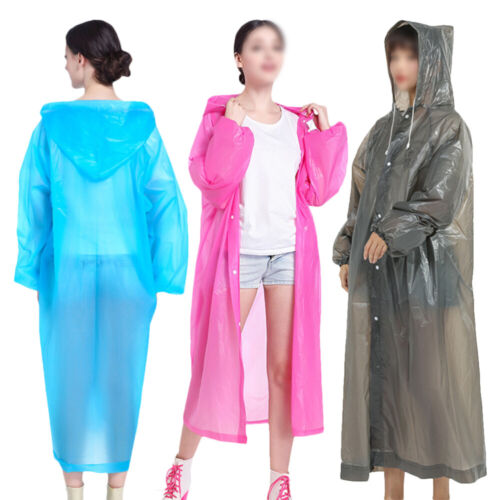 3 pièces imperméable portable étanche au vent veste de pluie voyages hommes et femmes - Photo 1 sur 12