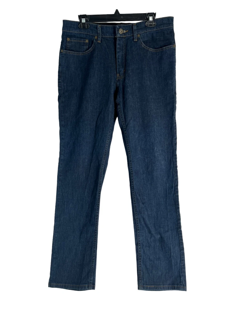 Urban Pipeline Super Flex Stretch Straight Skate Jeans Denim Blue Men 33x34