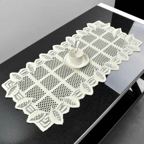 Vintage Lace Placemat Doilies Table Runner Dining Table Mats Wedding Party Decor - Picture 41 of 67