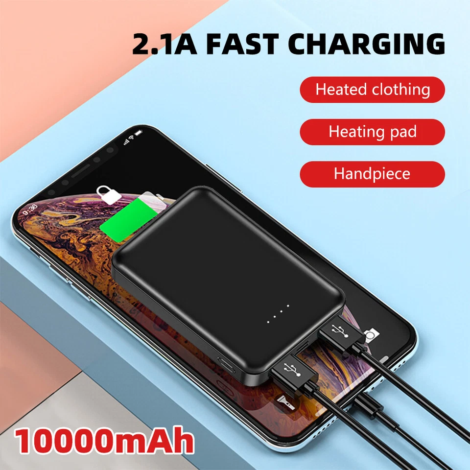 10000mAh Heated Vest 5V/2A Battery Pack Power Bank for Heated Jacket Vest Pant - Image 4 of 4