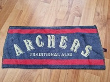Seltener Jahrgang Archers Traditionell Ales Pub BAR Bier Handtuch Breweriana