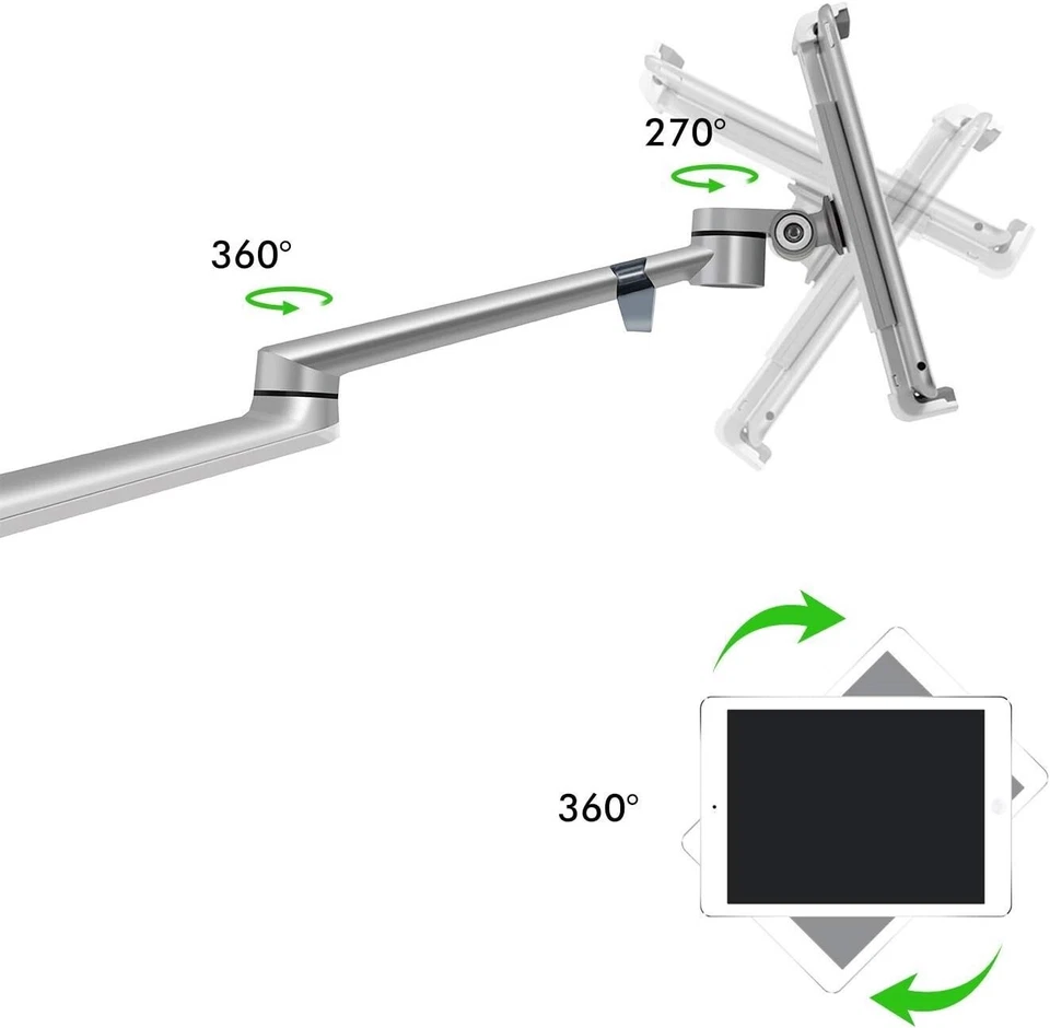 Elegant 360-Degree Adjustable Tablet Stand for Bed – Ideal for Movies & Learning - Image 4 of 4