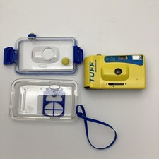 Vtg 1988 Keystone LeClic TUFF Underwater 35mm Waterproof Motorized Camera Used