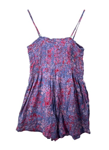 Free People One Sammi Romper floral boho beach 90s cottage gauzy sz XL - Bild 4 von 10