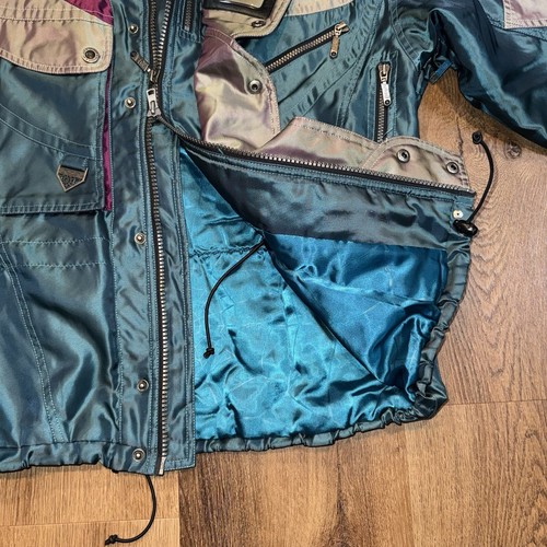 Spyder Ski Suit Mens Snowsuit Coat Jacket Snow Pants Bib VTG Retro Iridescent - Picture 10 of 24