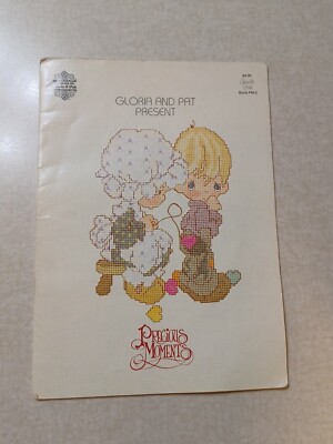 Designs By Pat And Gloria Precious Moments Cross Stitch Pattern Booklet Sew...