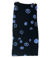 Vintage JGs Mad Lab Womens Maxi Skirt 90's Geometric Hand Painted Artsy USA M