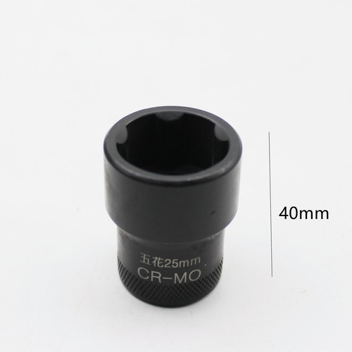 1pcs 1/2"Dr M14/16/18 H15 5Pin-25mm Spline Socket Bit Car Oil Drain Plug Key - Imagen 9 de 9