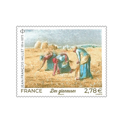 Timbre tableau Des glaneuses en feuillet de France N°F167 neuf**. - Imagen 2 de 2