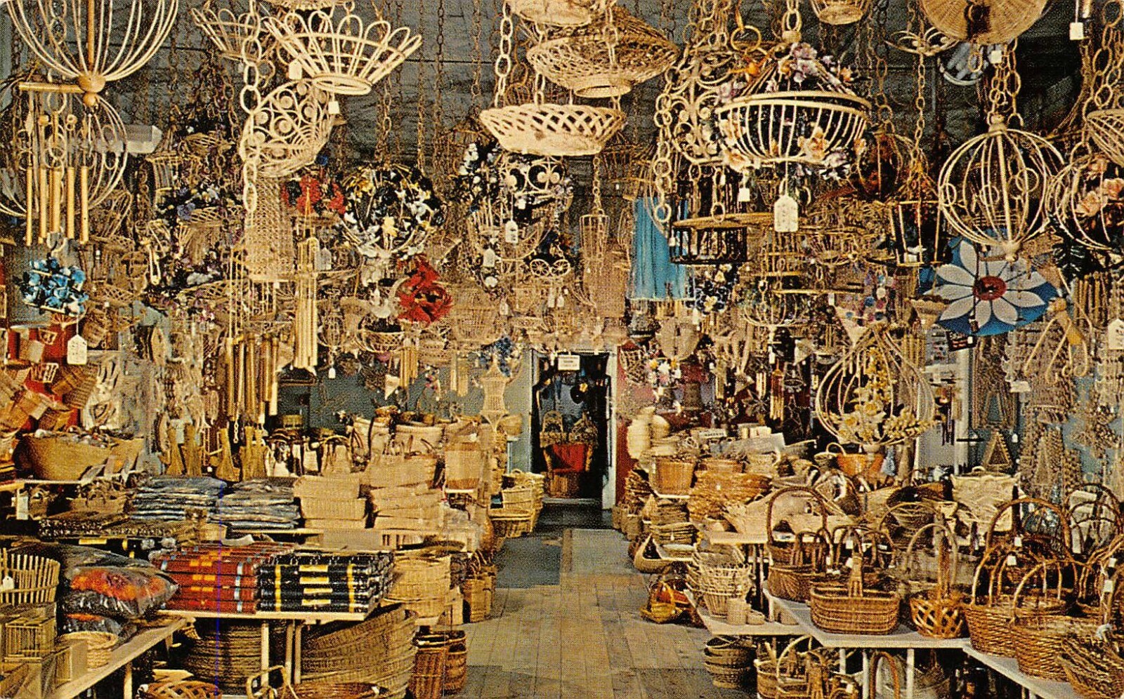 Old Town Basket Shop Interior Scene Albuquerque,NM Vtg 1966 Postcard eBay