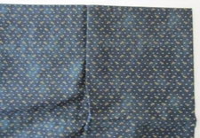 Hudson Ohio Joann fabrics Quilt Quilting 1 yard x 44" Dark Blue yellow flowers